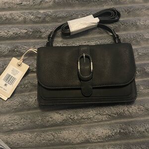 Lucky brand “Ason” black Leather Crossbody Bag 2 in 1 NWT